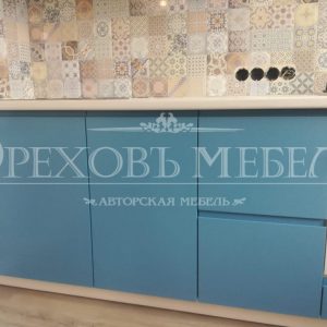 Кухня в синем цвете Акриловая эмаль 88.7 Кухня в синем цвете Акриловая эмаль