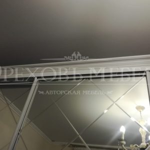 Шкаф купе с лазерной гравировкой по зеркалу
